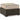 Coastline Bay Outdoor Ottoman with Cushion - Brown