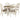 Realyn Dining Set - Chipped White